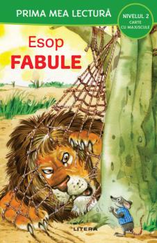 Fabule de Esop Nivelul 2 Carte cu majuscule  - coperta